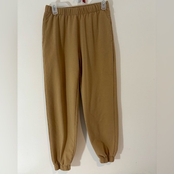 Reflex Women Medium Camel Color Joggers Comfy Casual Lounge Wear Sweatpants - Picture 1 of 6